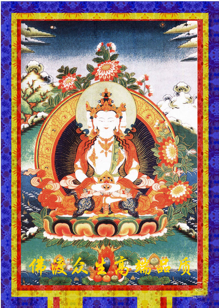 新款藏传佛教满钻钻石唐卡大日如来毗卢遮那精准十字绣套件