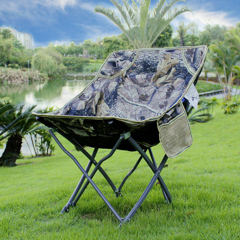 户外便携折叠椅子靠背钓鱼椅凳子超轻写生椅沙滩休闲庭园月亮椅子