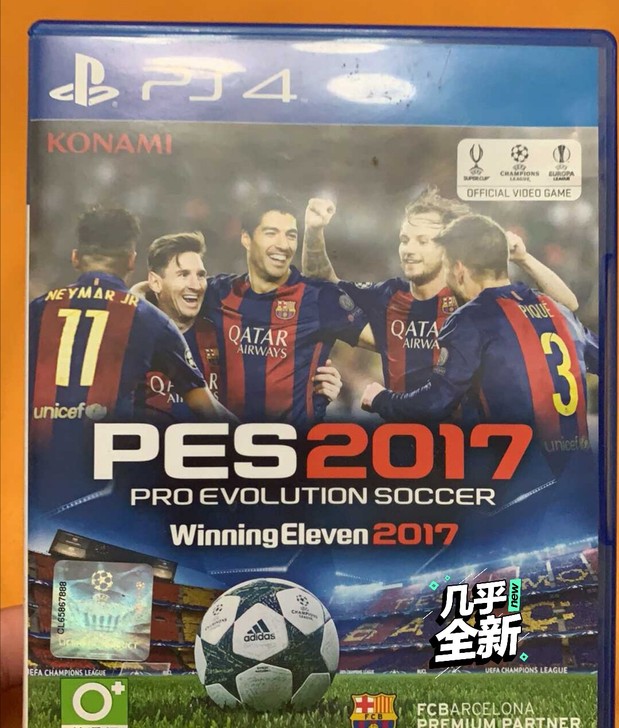 ps4游戏碟自己玩过的。实况2017。包邮45