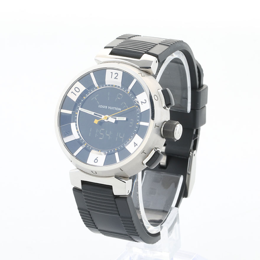 [9.0新]路易威登lv tambour in black系列 石英 男士表l25891