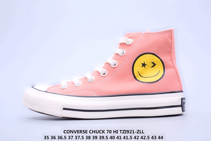 匡威ConverseChuck70HI笑脸个性定制