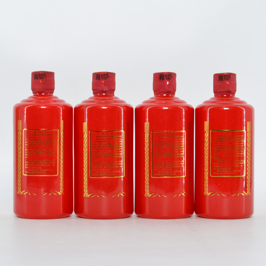 【苍远07】2016年 53度 飞天茅台酒红鼎礼盒 500ml 1盒4瓶