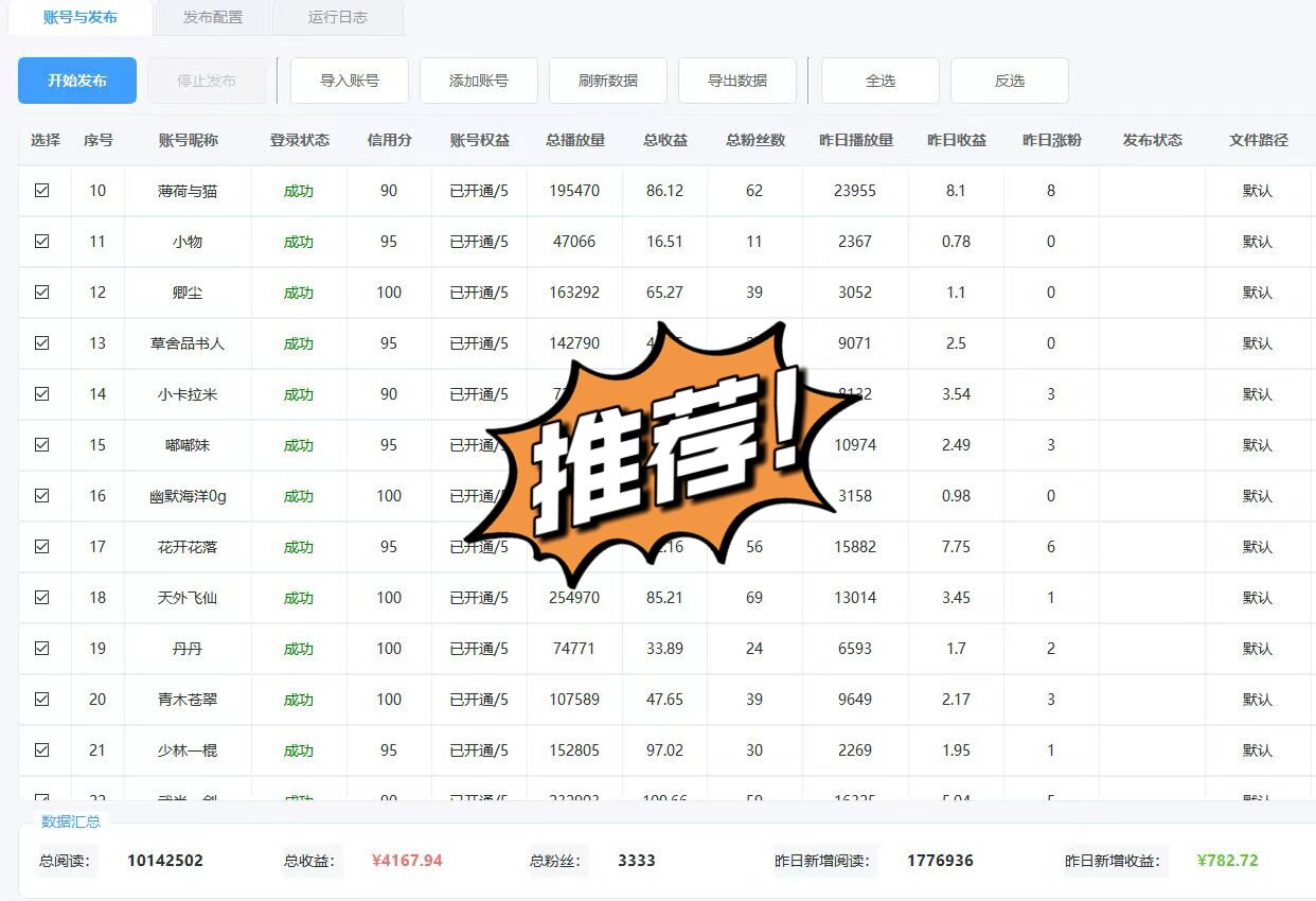 头条文章发布管理工具