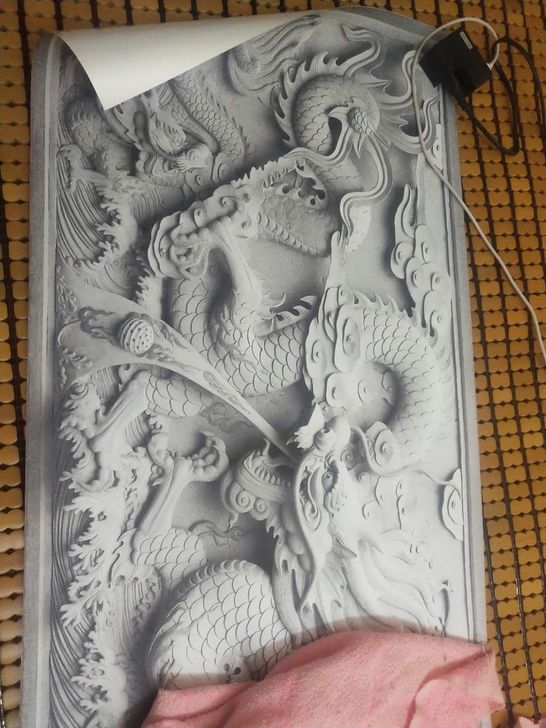 鱼缸过滤材料3D背景墙图