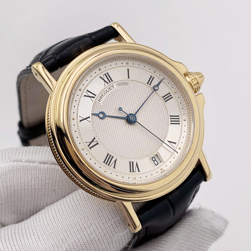 [9.5新]宝玑航海系列18k金自动机械表3921