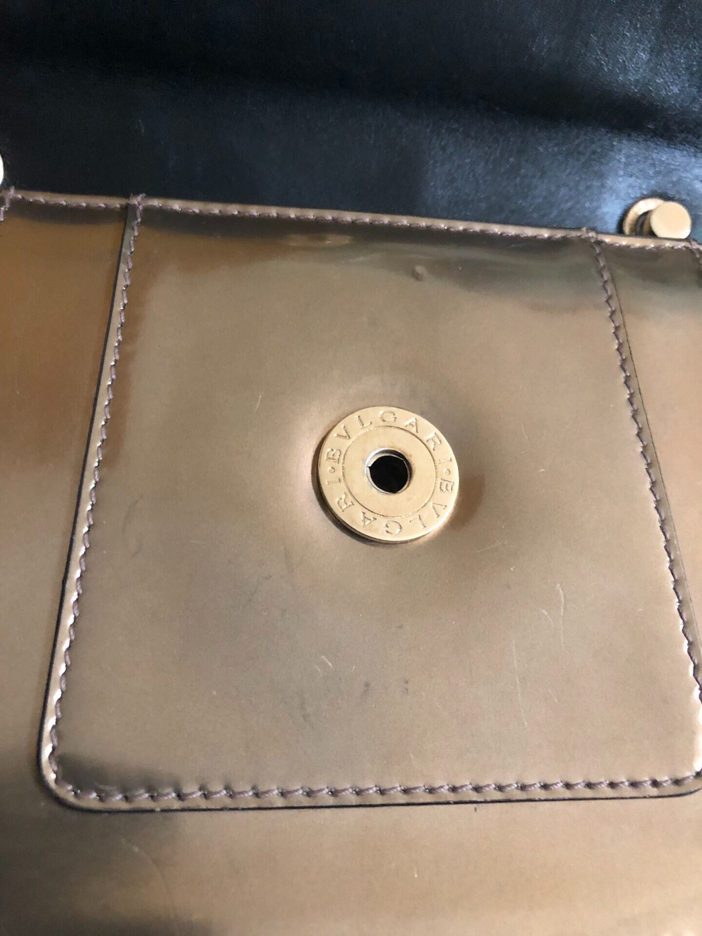 BVLGARI Serpenti Forever Snake Head Chain Bag — back
