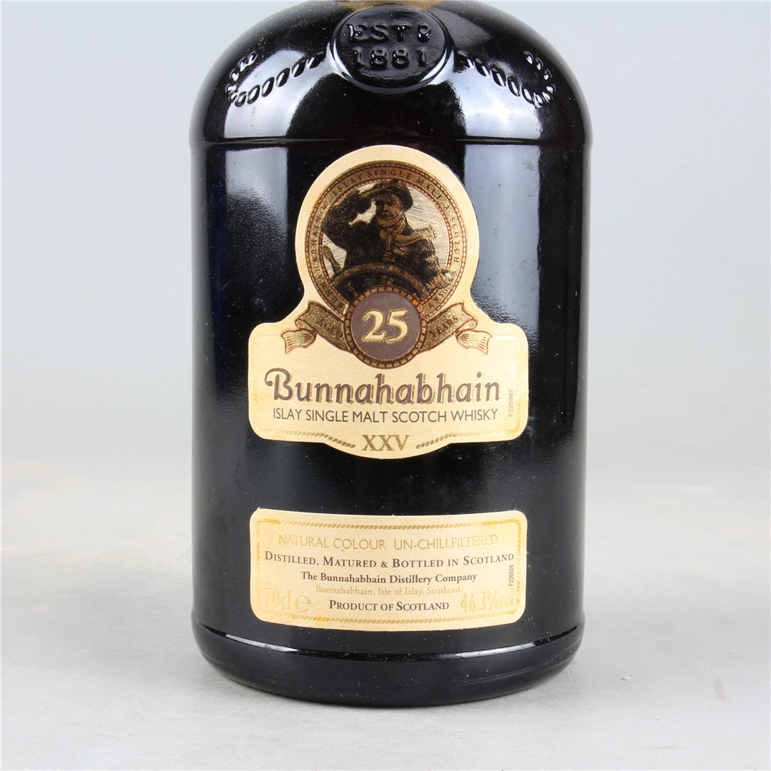 布纳哈本25年艾雷岛单一纯麦威士忌46.3度700ml *1