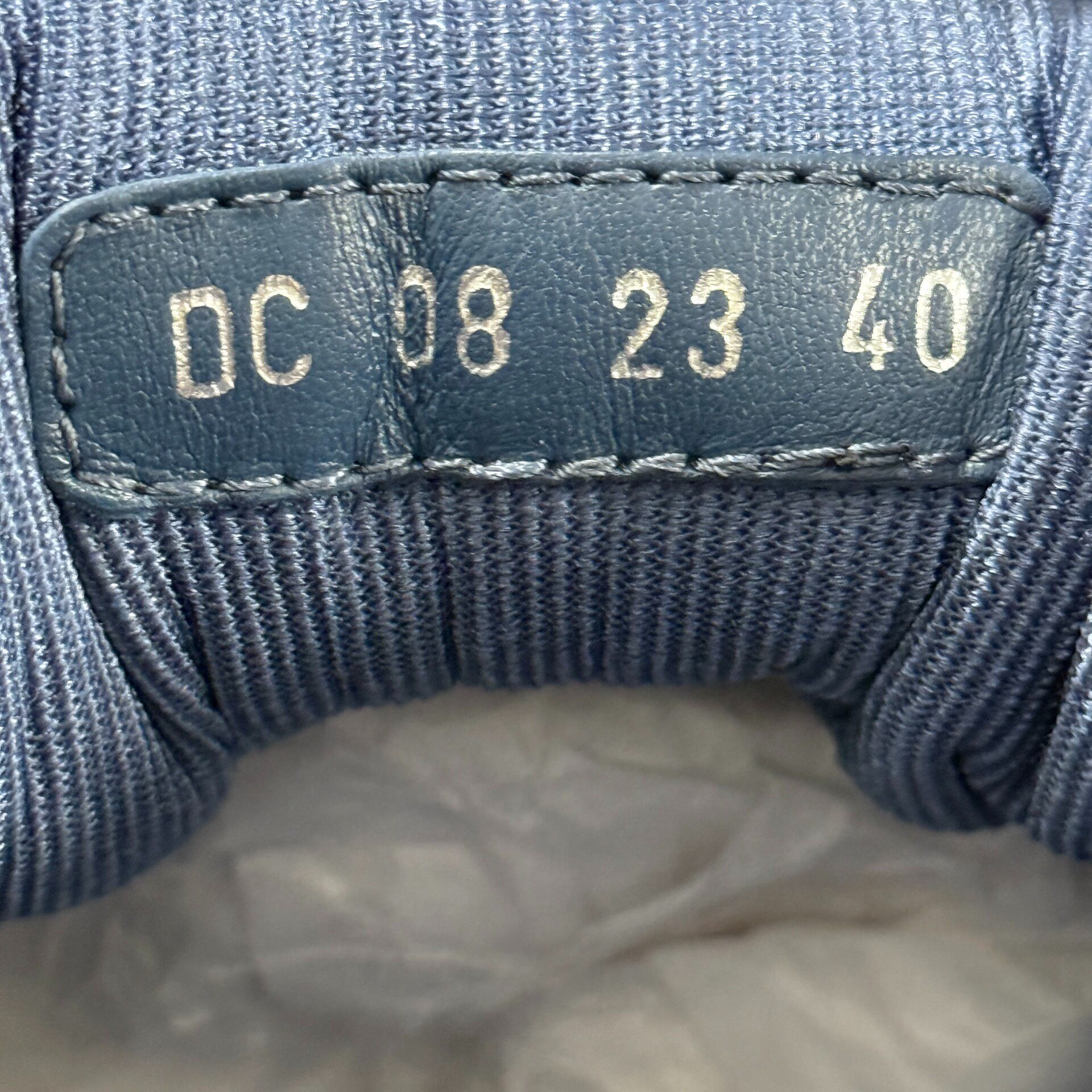 Dior B57 White Blue High-Top Casual Shoes — label