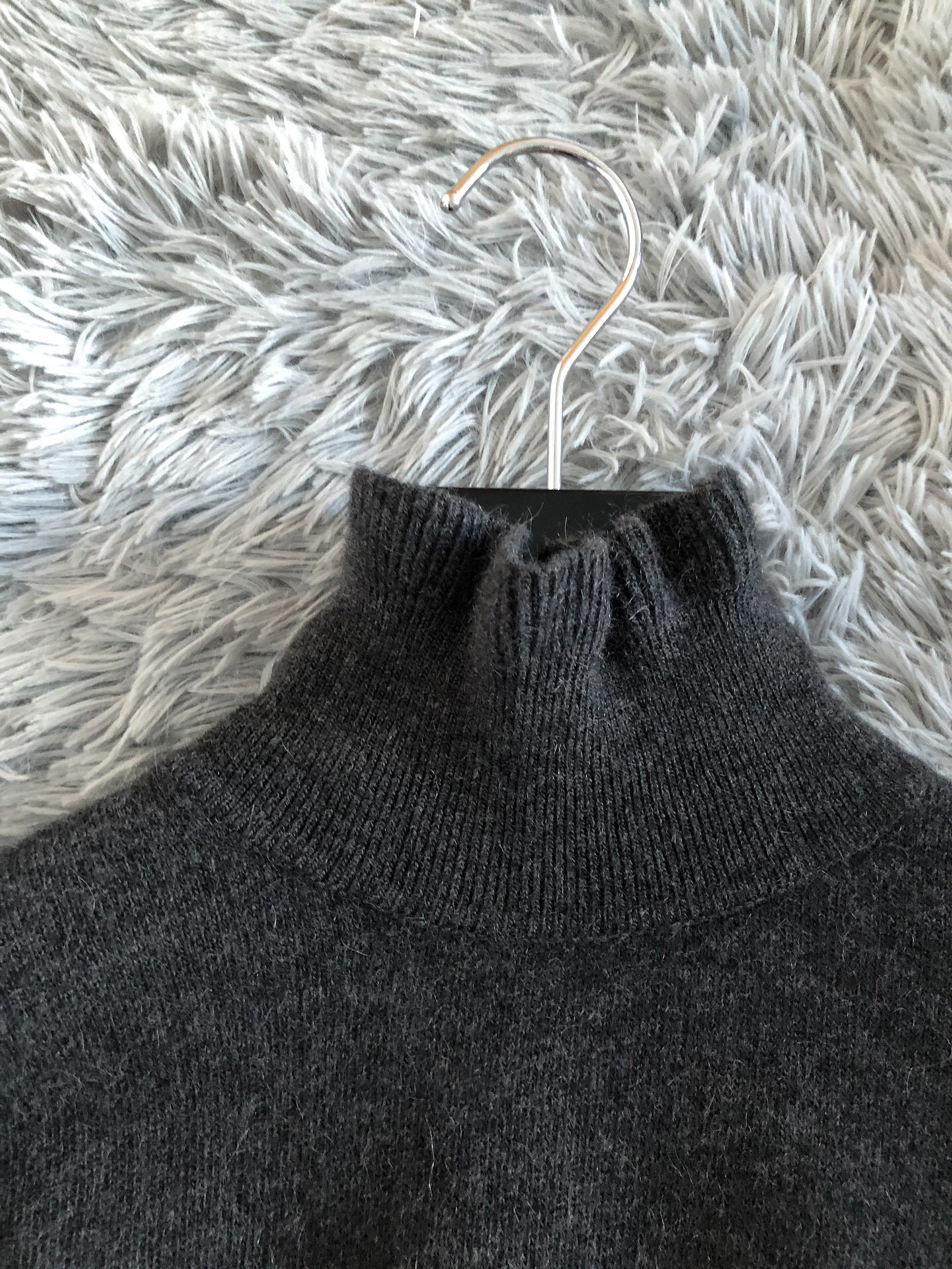 Celine Ruffled High Neck Sweater — detail
