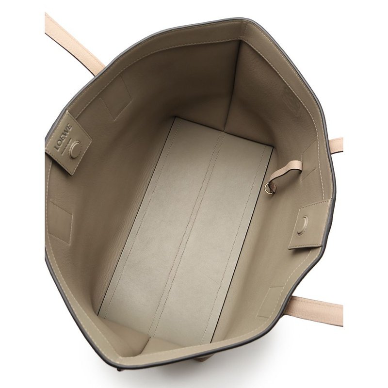 [日本直邮无保留价9.5新]罗意威loewe女士真皮托特包米色 314922