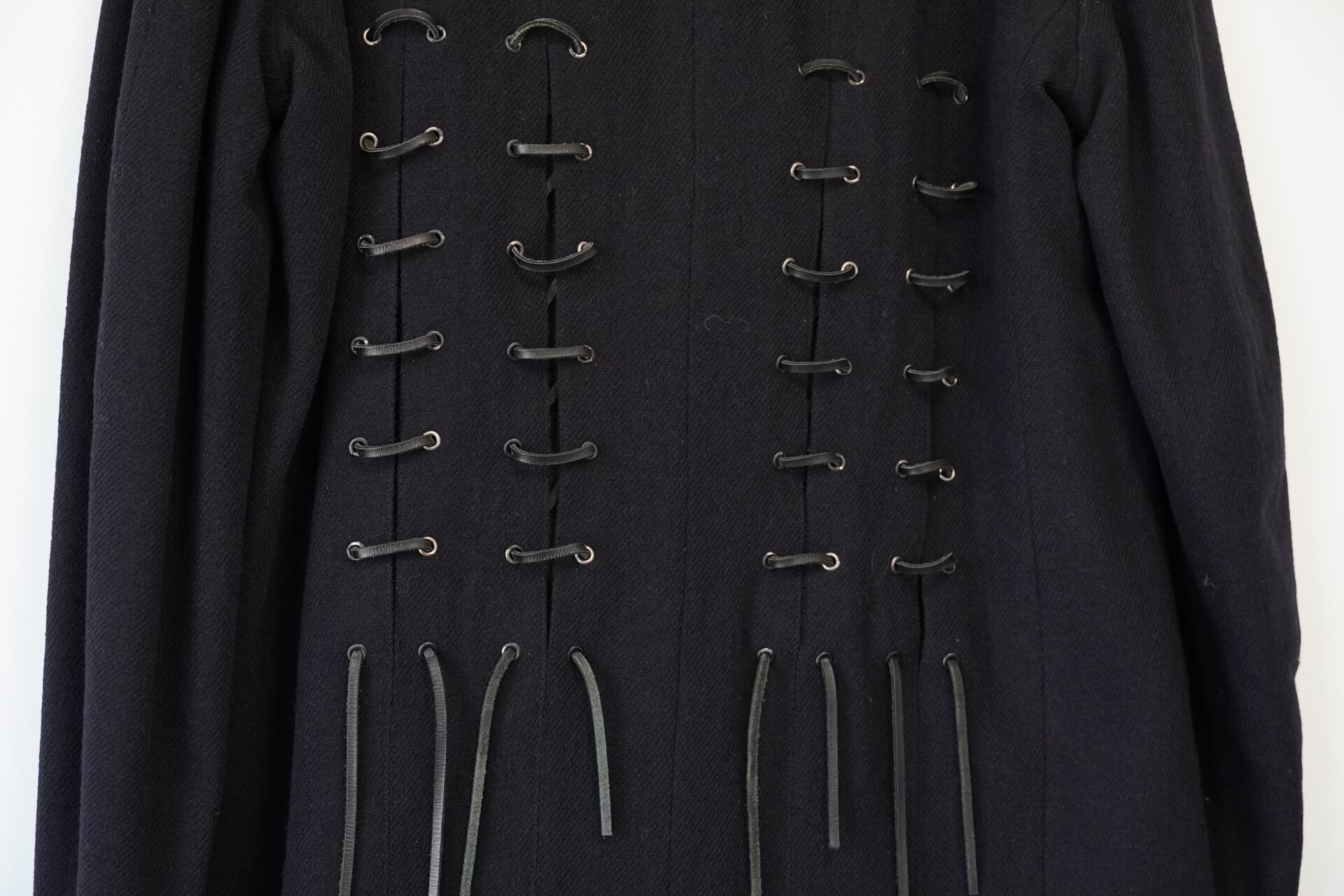Yohji Yamamoto 05AW Leather Strap Jacket — label