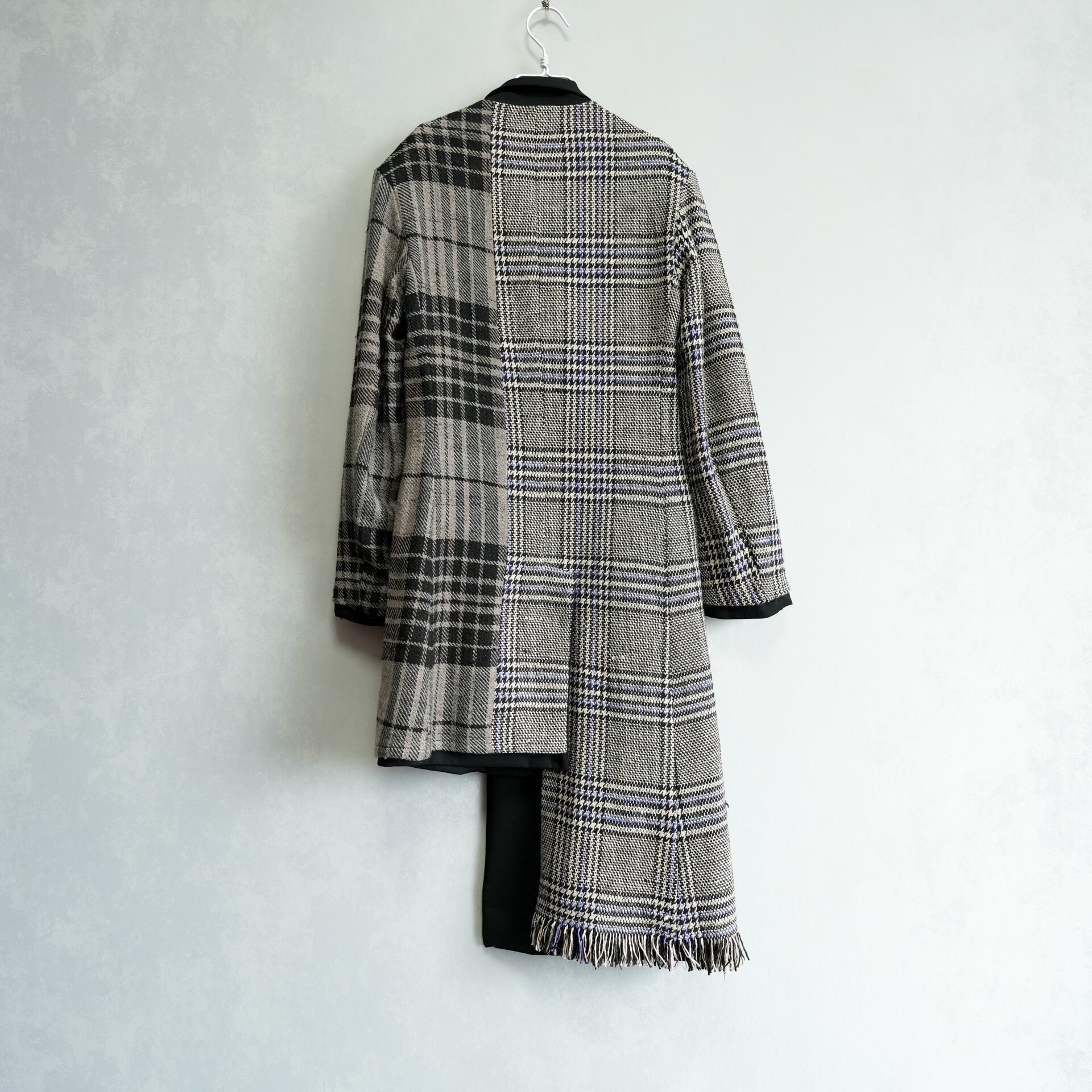 Yohji Yamamoto 20AW Black Tassel Coat — back