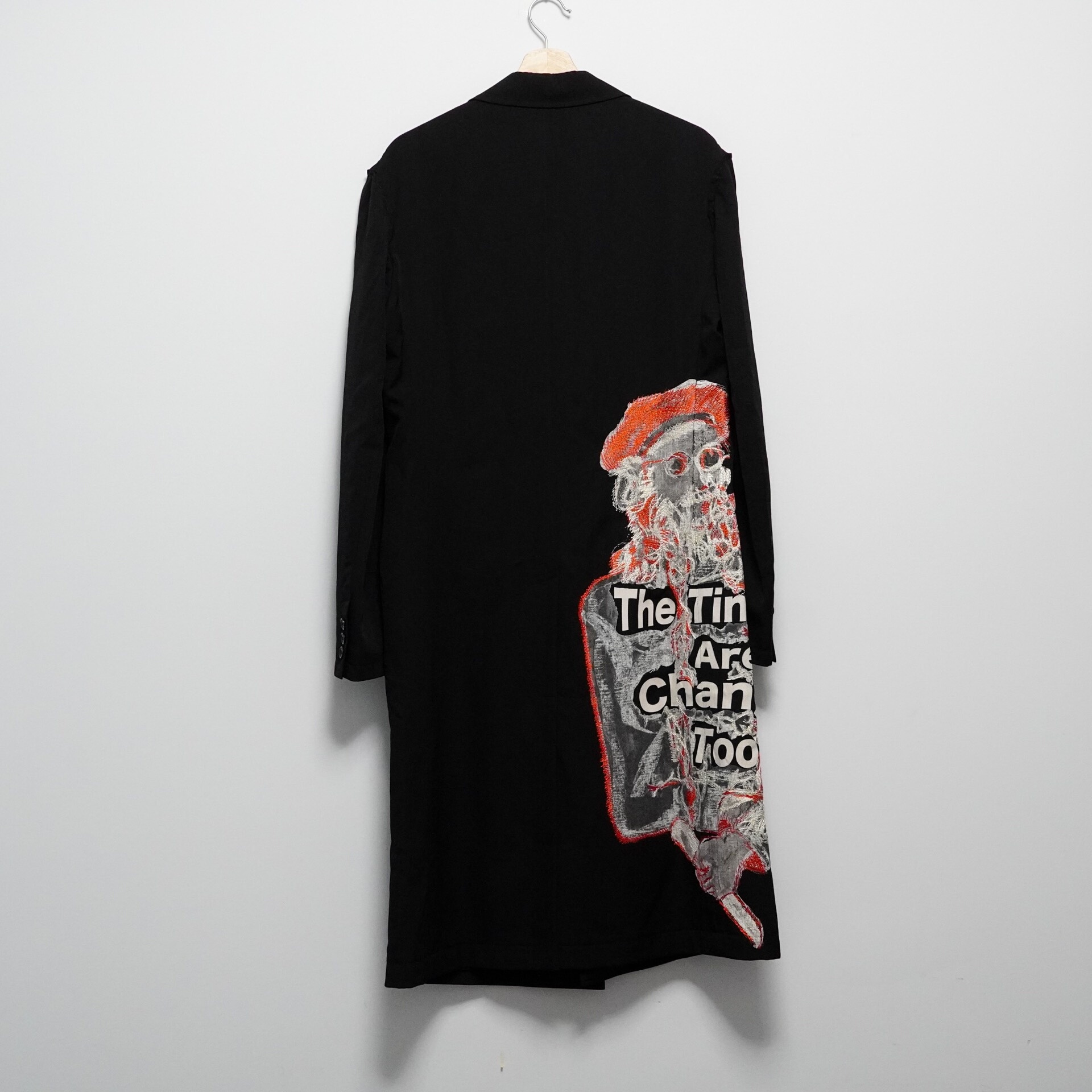 Yohji Yamamoto 2017AW Embroidered Hand-Sewn Coat — detail