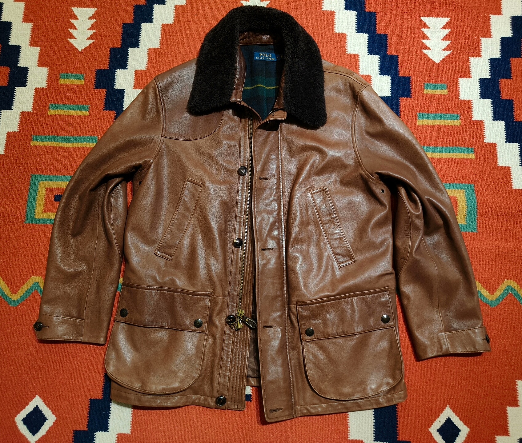 RRL Ralph Lauren Shearling Leather Jacket