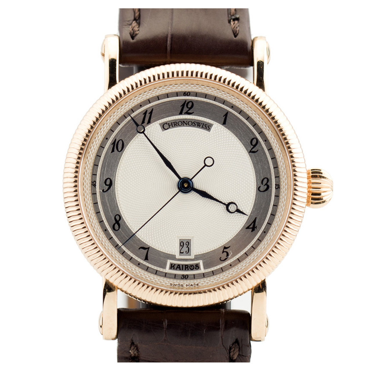 [9.8新]瑞宝天狼星系列18k玫瑰金自动机械女表lh