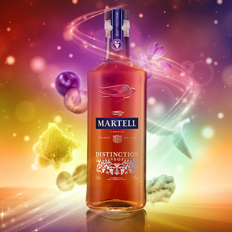 3【1元起拍】6瓶 马爹利(martell)鼎盛vsop干邑白兰地700ml*6瓶