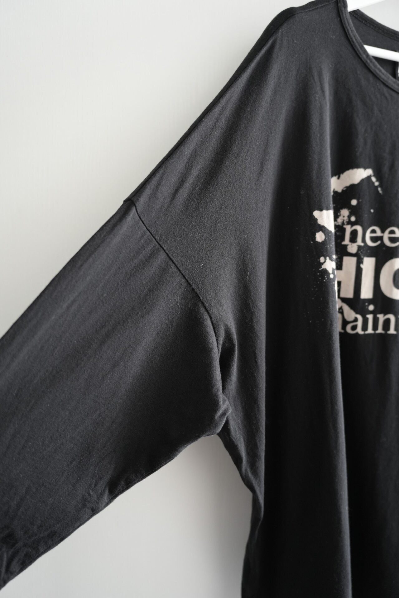 Yohji Yamamoto 18AW Batwing Sleeve T-Shirt — back