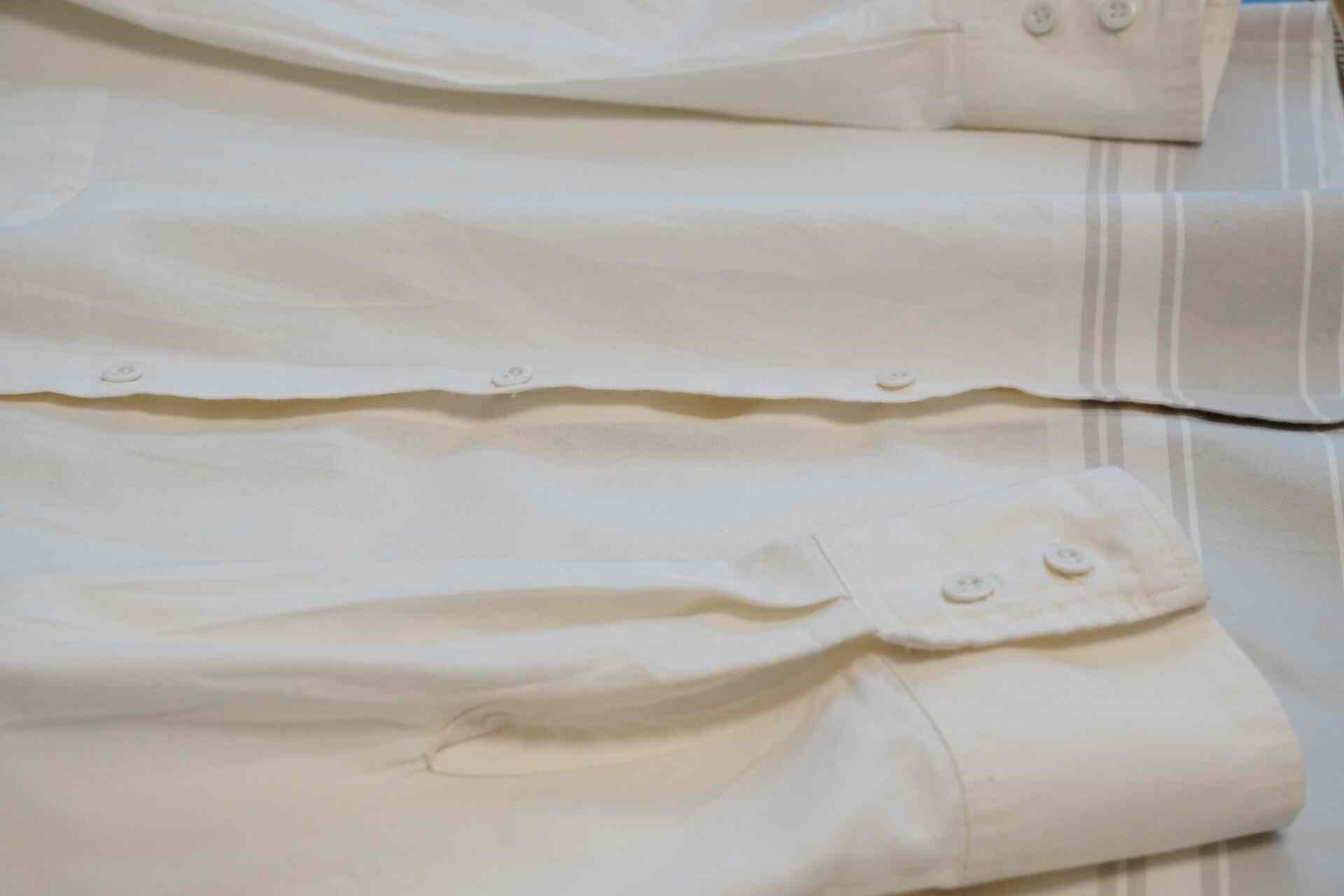 Yohji Yamamoto 2002SS Striped Off-White Shirt — label