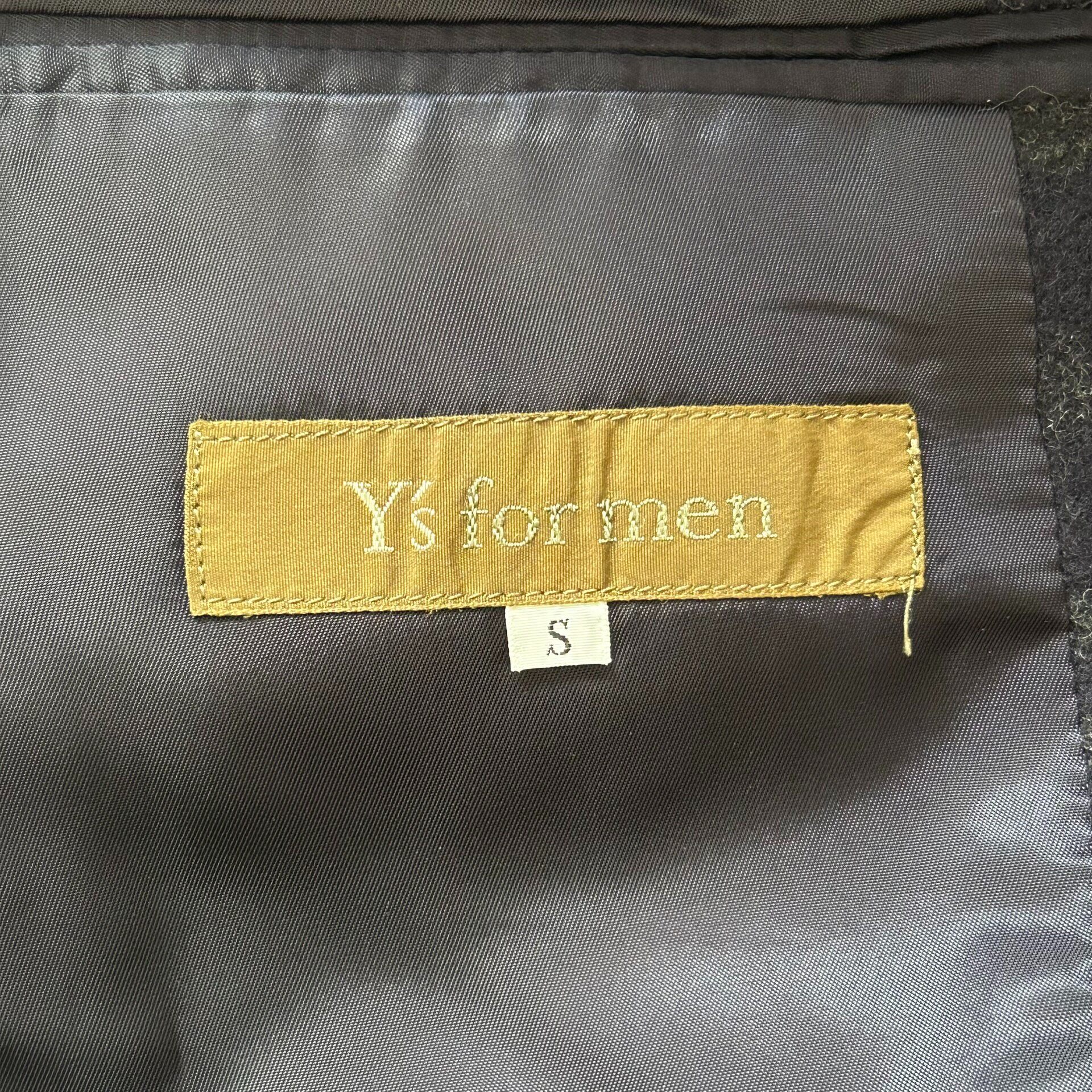 Yohji Yamamoto 90s Vintage Plaid Suit — label