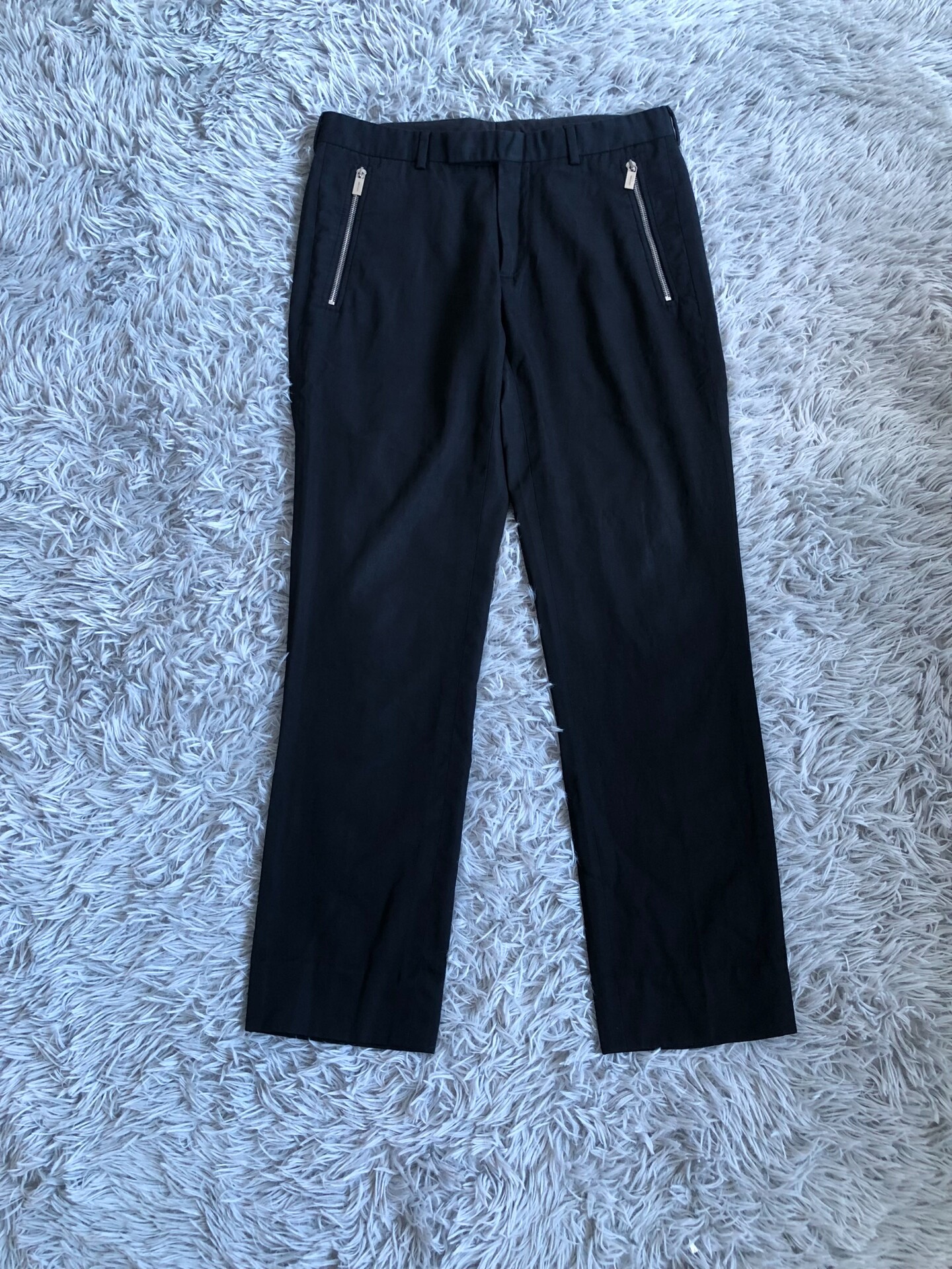 Dior Homme Double Zip Wool Suit Pants