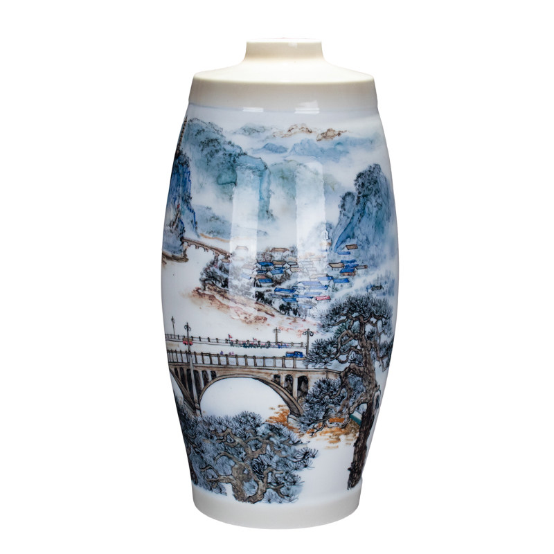 【降价10%】系60-70年代专属瓷器 纯手绘洪江大球泥藏品 超大瓶