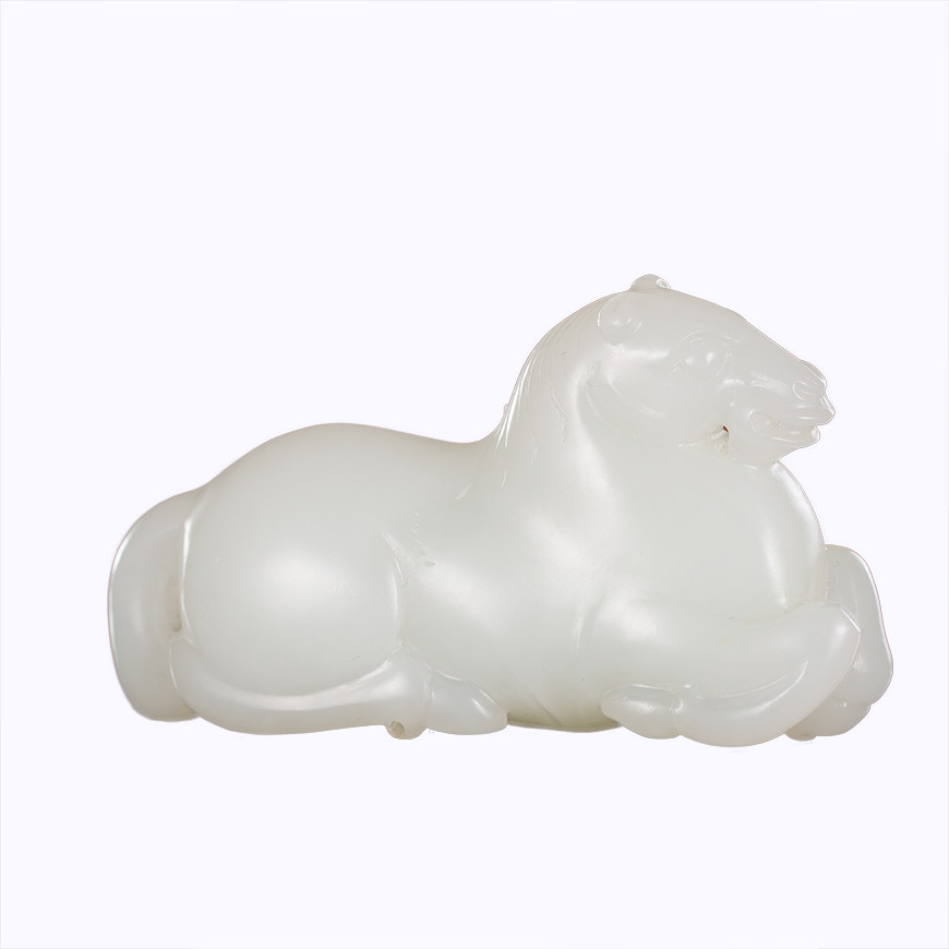 省级玉雕大师任翀作品新疆和田玉籽料一马当先骏马挂件36克男女s