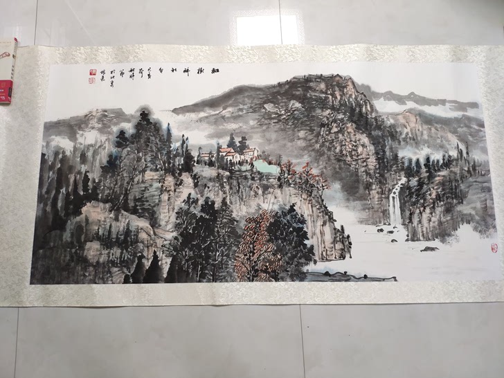 曹根建老师精品山水，已装裱！