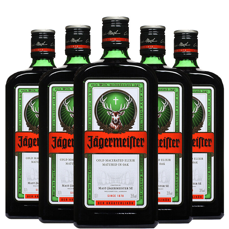 【免保参拍】 3箱 德国 野格利口酒700ml*6瓶*3箱