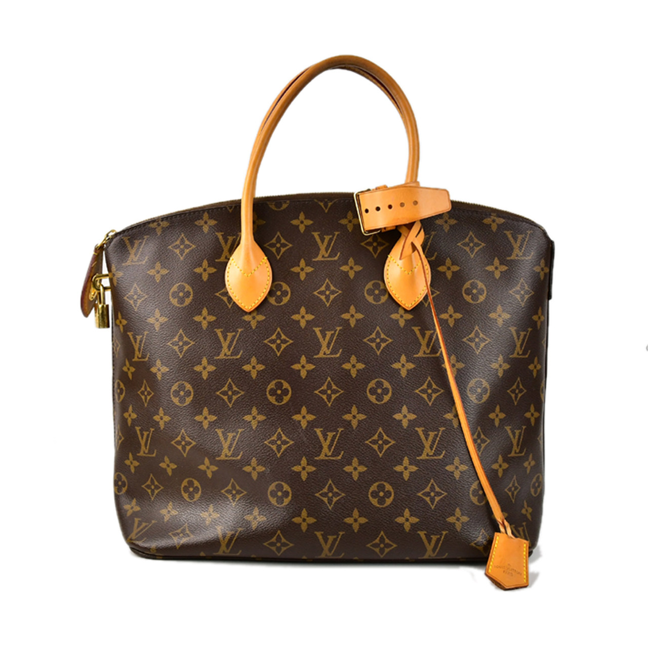 [二手9.0新]路易威登lv女士经典老花手提包aj0244