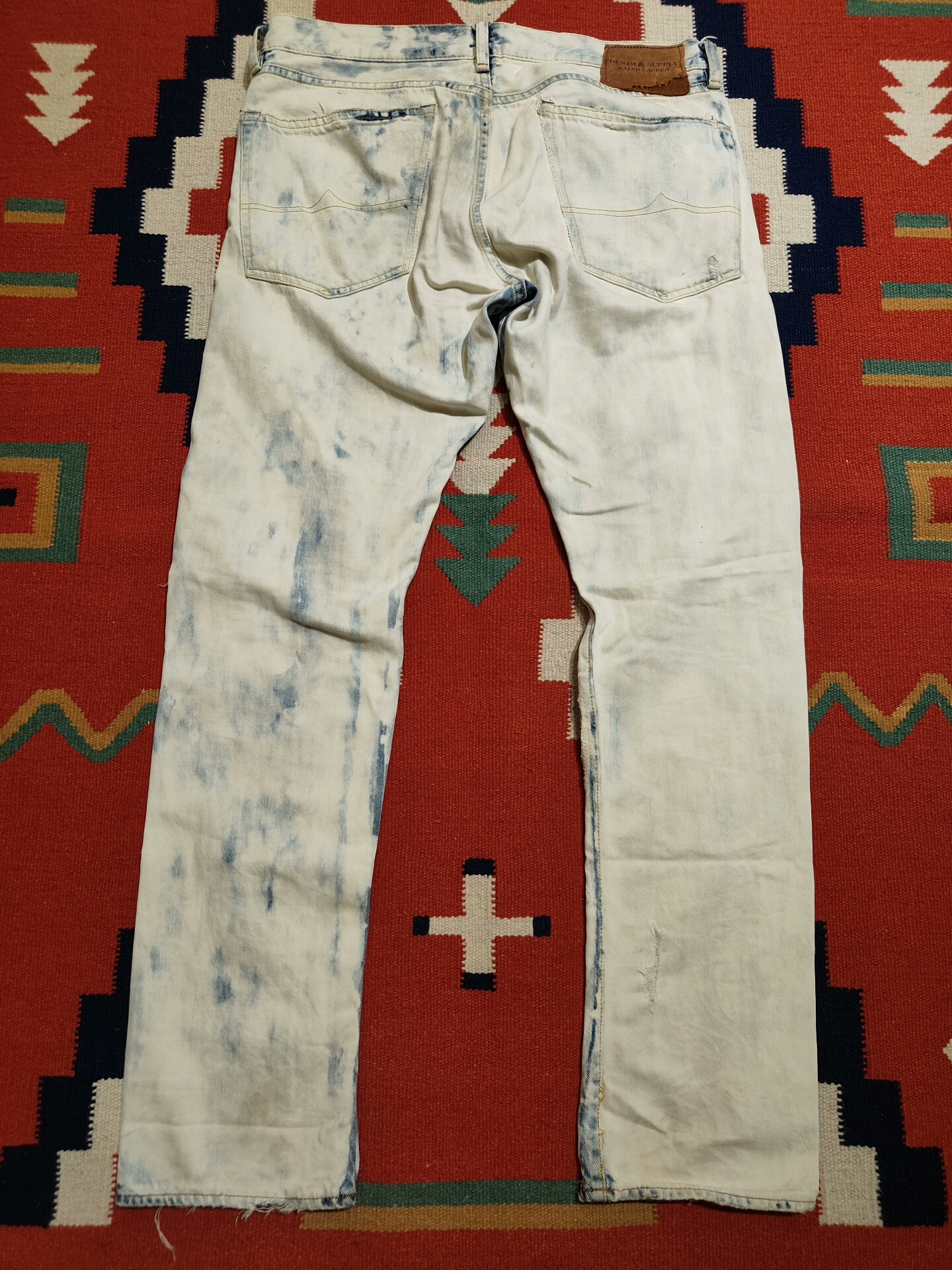 RRL Ralph Lauren Tie-Dye Denim Jeans — front