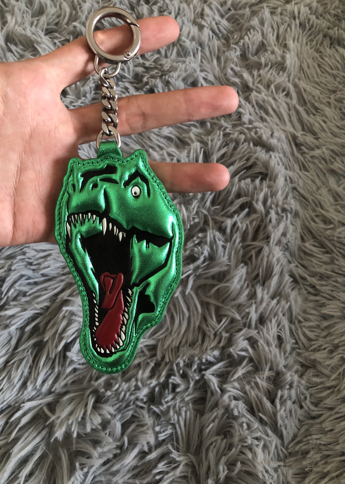 Saint Laurent 16SS T-Rex Keychain — back