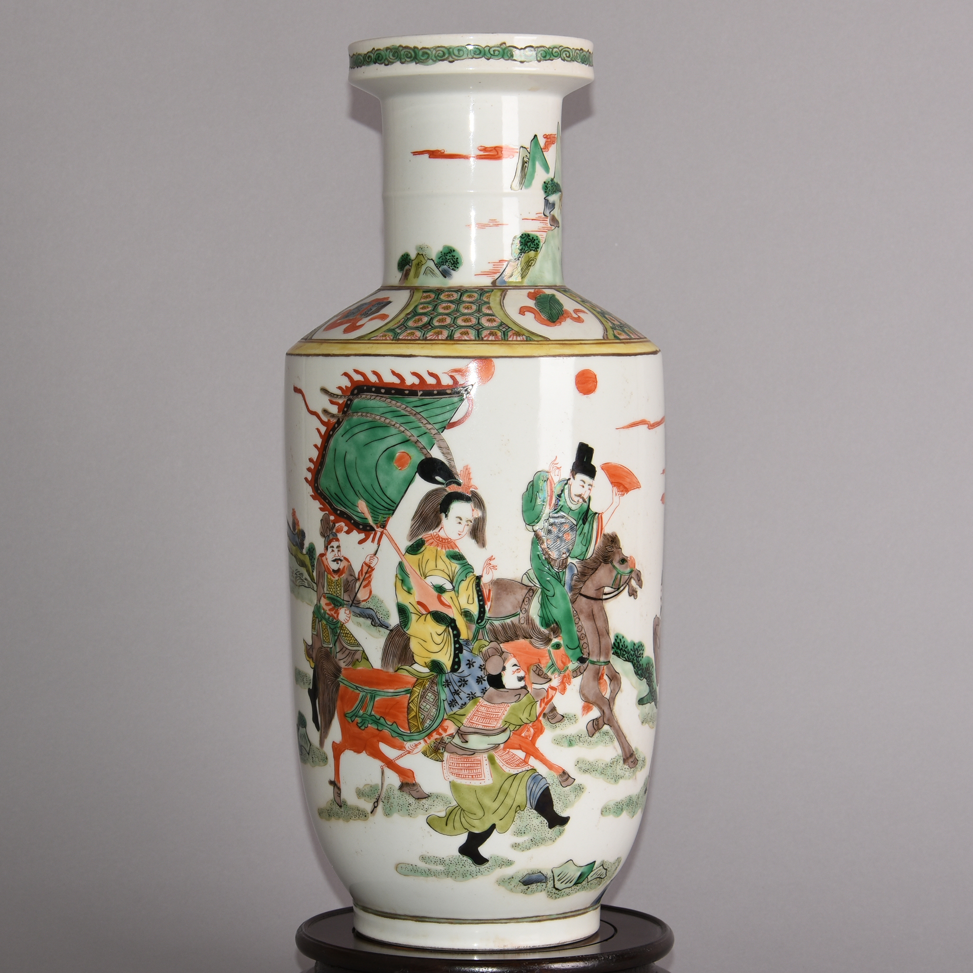 【艺泰文化】景德镇仿康熙五彩人物花瓶