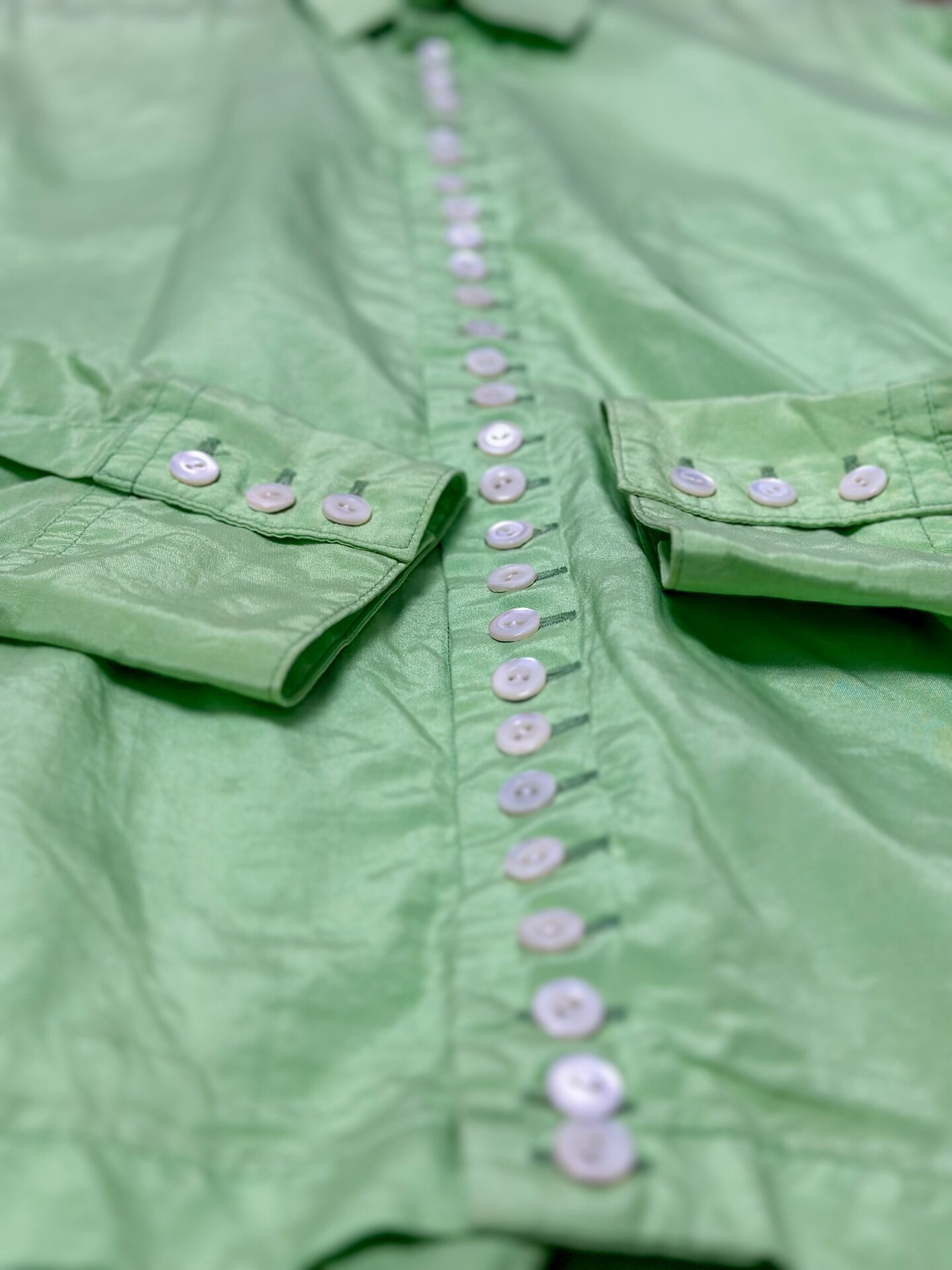 Yohji Yamamoto 1997AW Fluorescent Green Shirt — back