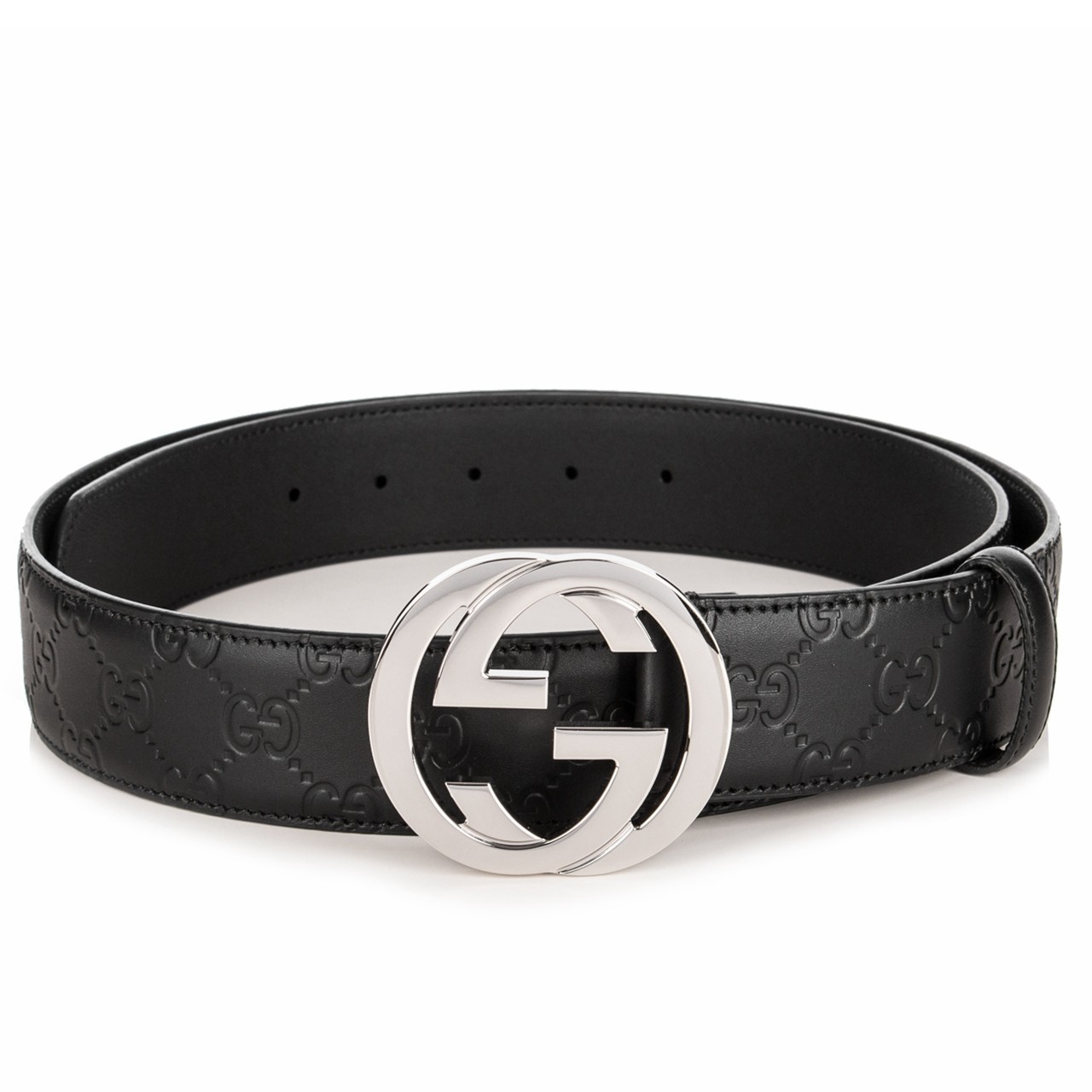 [9.9新未使用]古奇gucci男士90#双g大头皮带