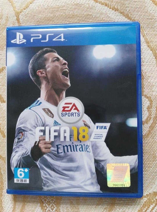 FIFA2018，PS4，无划痕，正常使用，带盒，95新