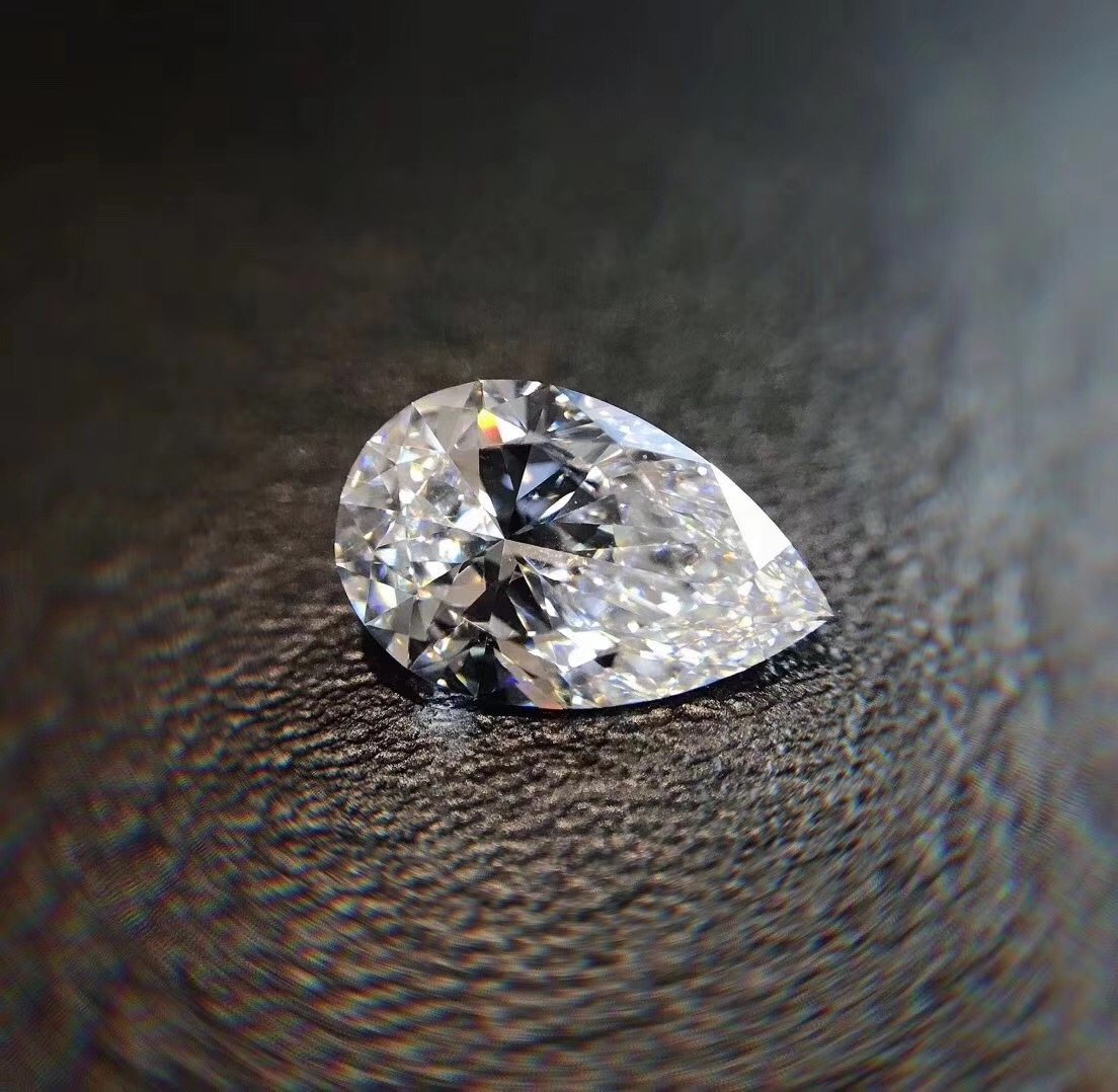 gia证书 水滴裸钻0.36克拉 h颜色vs2净度vg vg 可定制103447