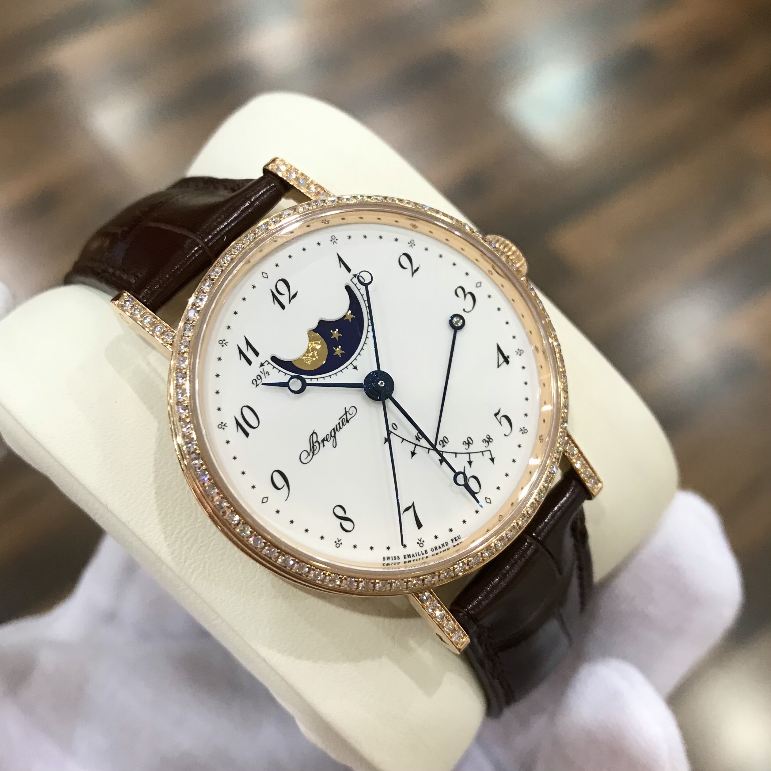 [全套附件][9.5新]宝玑手表8788经典系列自动机械表女士腕表36mm
