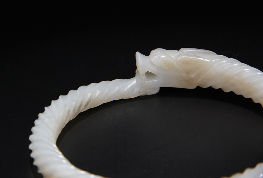 【超级捡漏】 x 1320 老绞丝龙纹玉镯