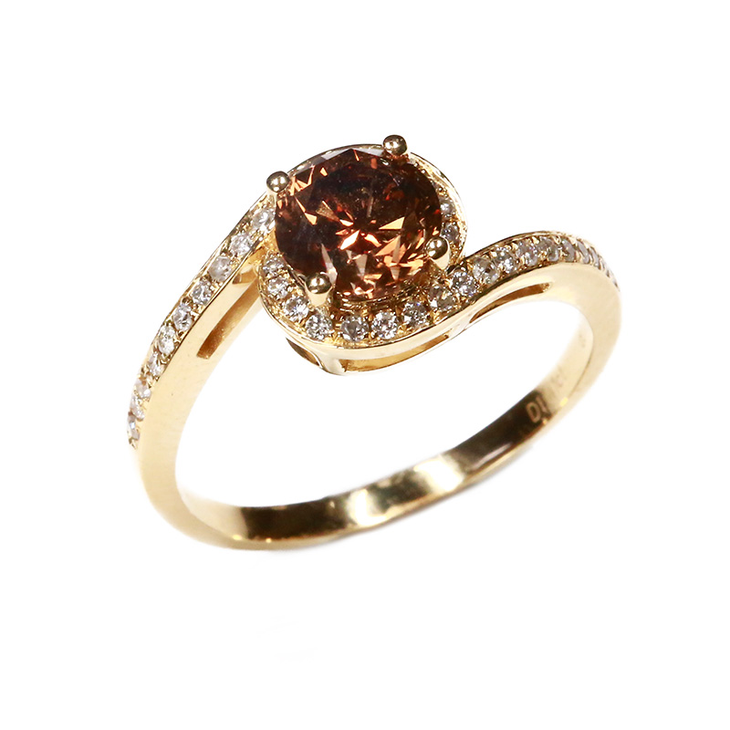 141ct钻石戒指 18k金镶钻0.171ct 11168