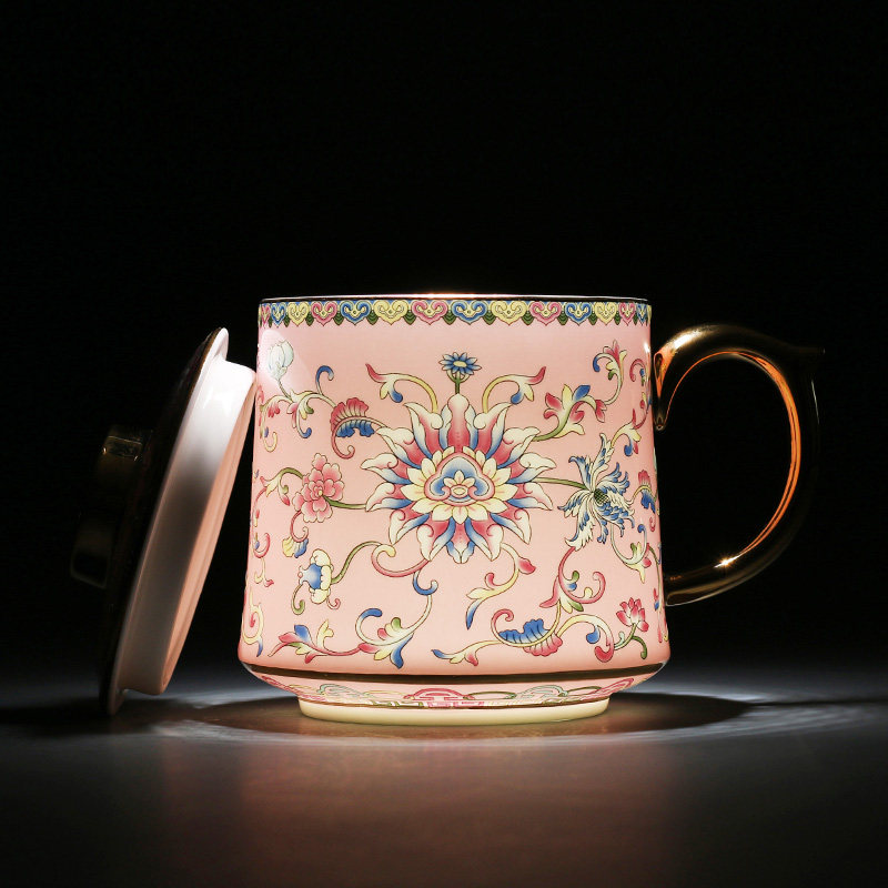 30天包退 中国艺术终身成就奖 毛*席纪念堂用瓷主创者袁述凡茶杯