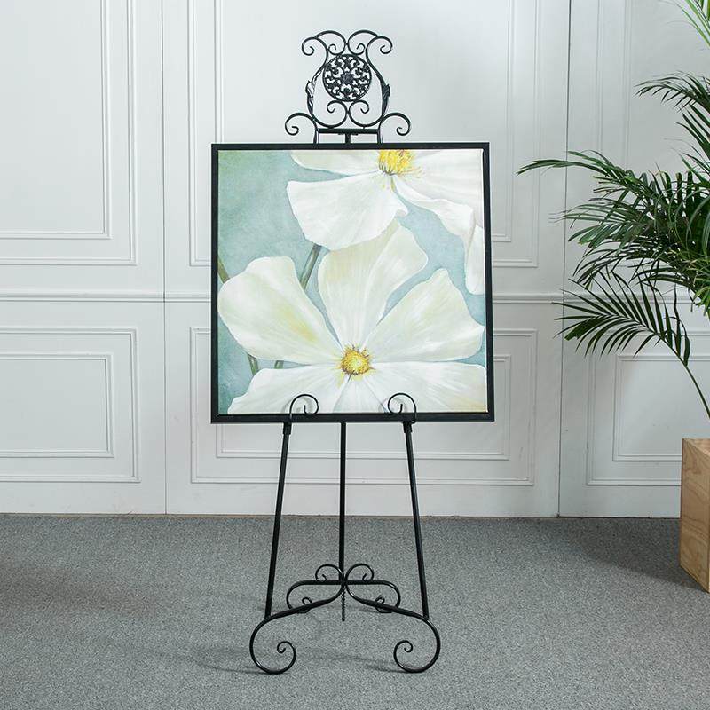 五洲百货商店-画架铁艺海报展示广告1.