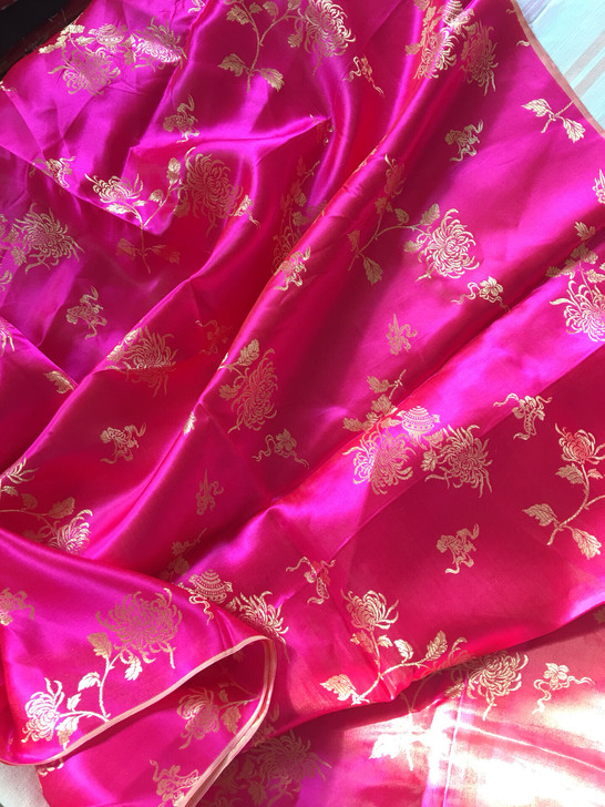 全新老真丝软缎面料老布料2673保管完好售出商品