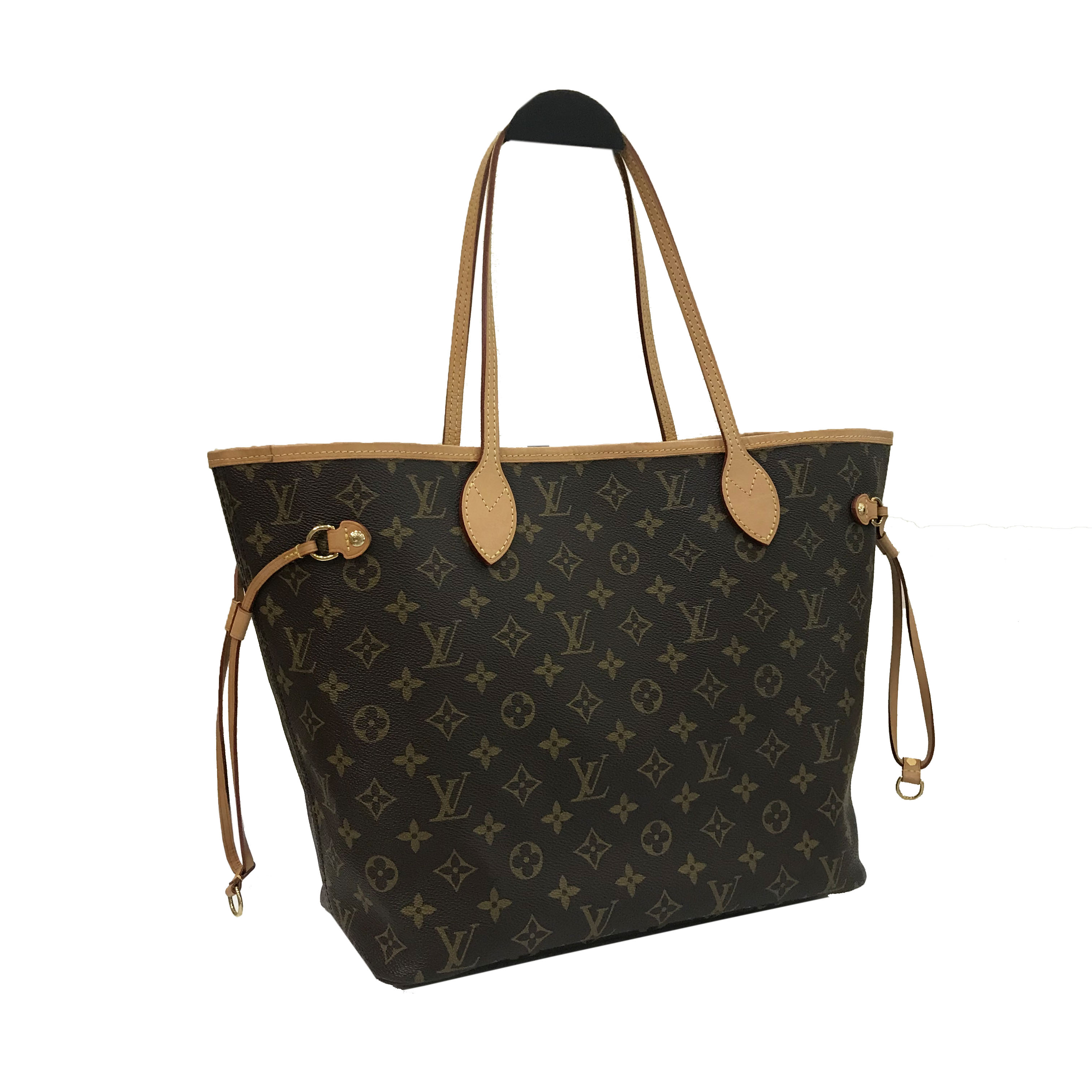 [即刻拍j][9.5新]路易威登lv nf中号老花子母购物袋手提单肩女包