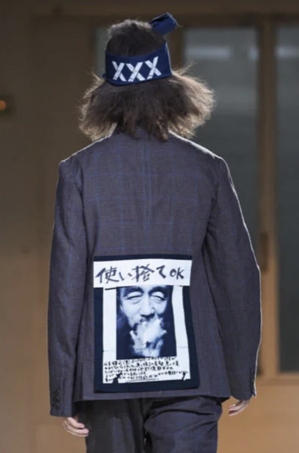 Yohji Yamamoto 2015SS Check Jacket — back