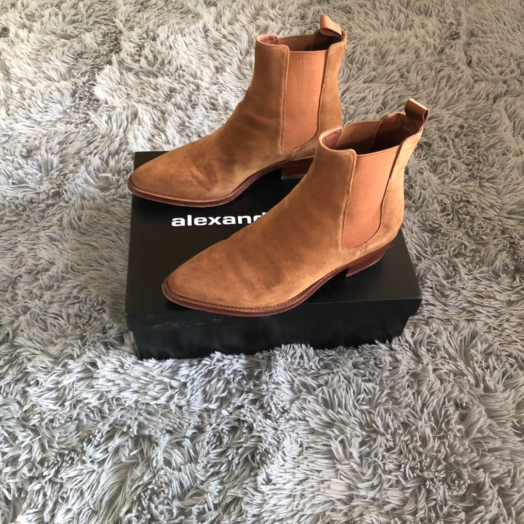 Celine Brown Suede Chelsea Boots