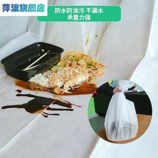 一次性餐桌布加厚台布长方形圆形家用派对餐厅防水防油无纺布垫纸