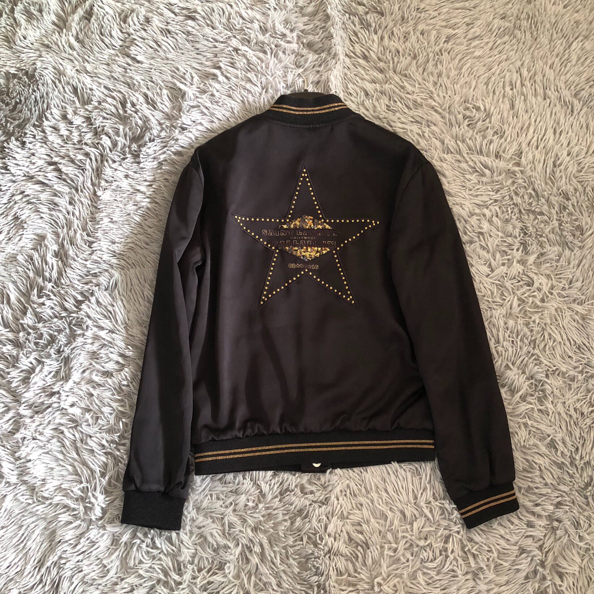 Saint Laurent 16FW Baseball Jacket — back