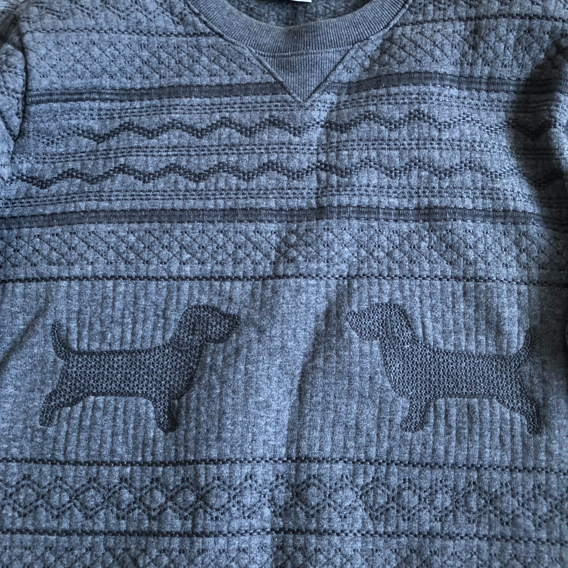 Thom Browne Dog Knit Sweatshirt — front