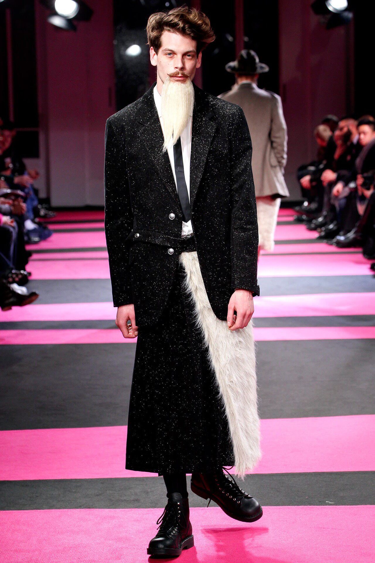 Yohji Yamamoto 13AW Glitter Zip Trousers — label