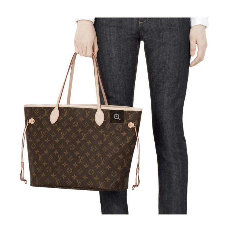 [9.9新]未使用路易威登 女包 neverfull中号手提包单肩包 m41178